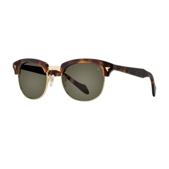 AmericanOptical-Sirmont-TortoiseGold-GreenNylon-sun-detail